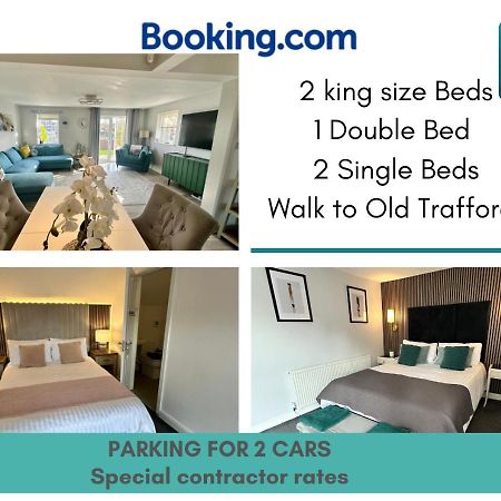 Waterside Mufc & Trafford Centre Townhouse 4 Bedroom Free Parking Manchester Dış mekan fotoğraf