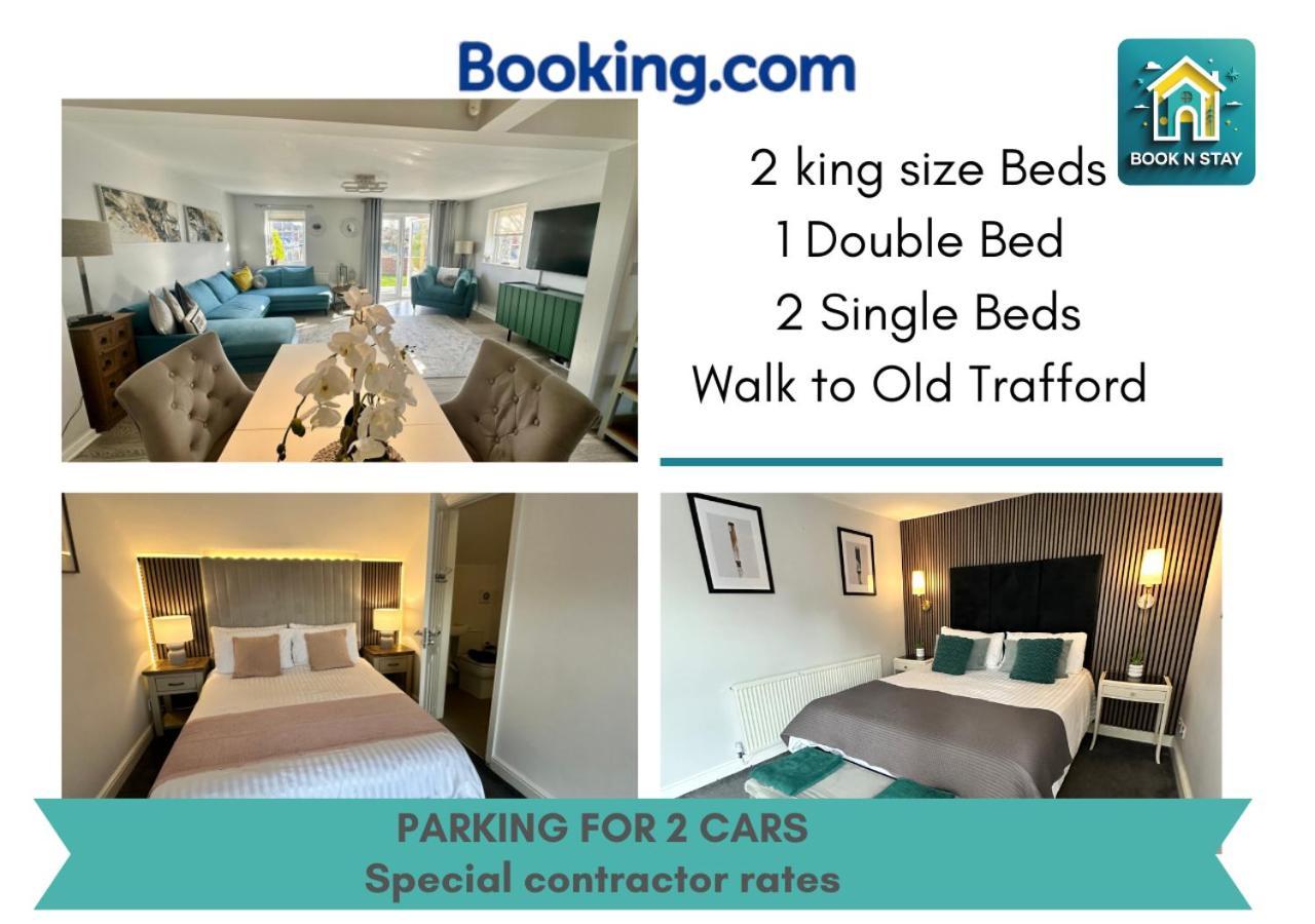 Waterside Mufc & Trafford Centre Townhouse 4 Bedroom Free Parking Manchester Dış mekan fotoğraf